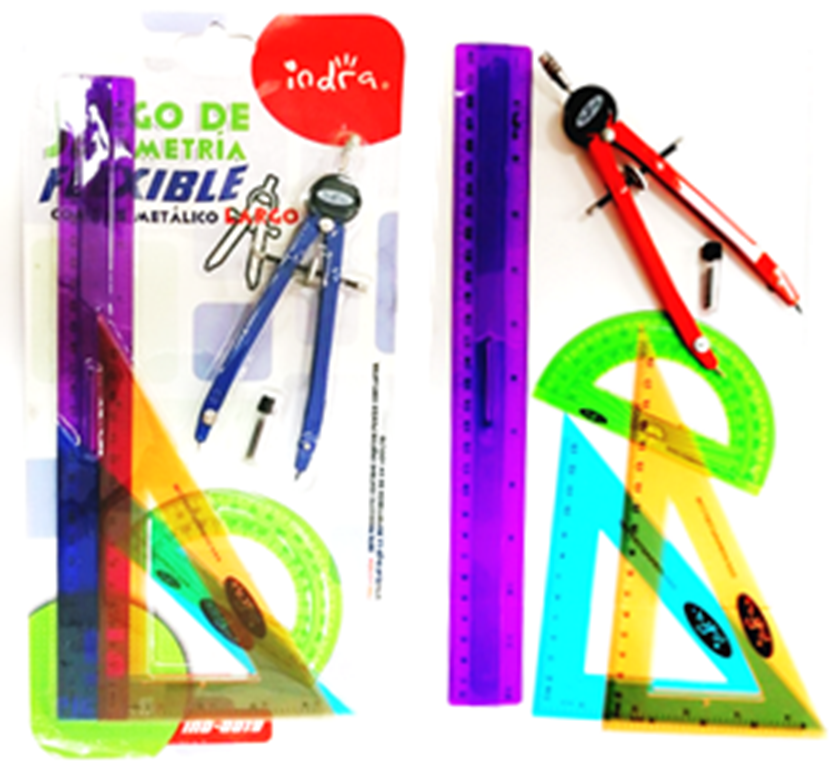 IND0019GEOMETRIA0019 FLEXIBLE COMPAS LARGO IND0019 MÍNIMO 12 JUEGOS 01089 $65.00