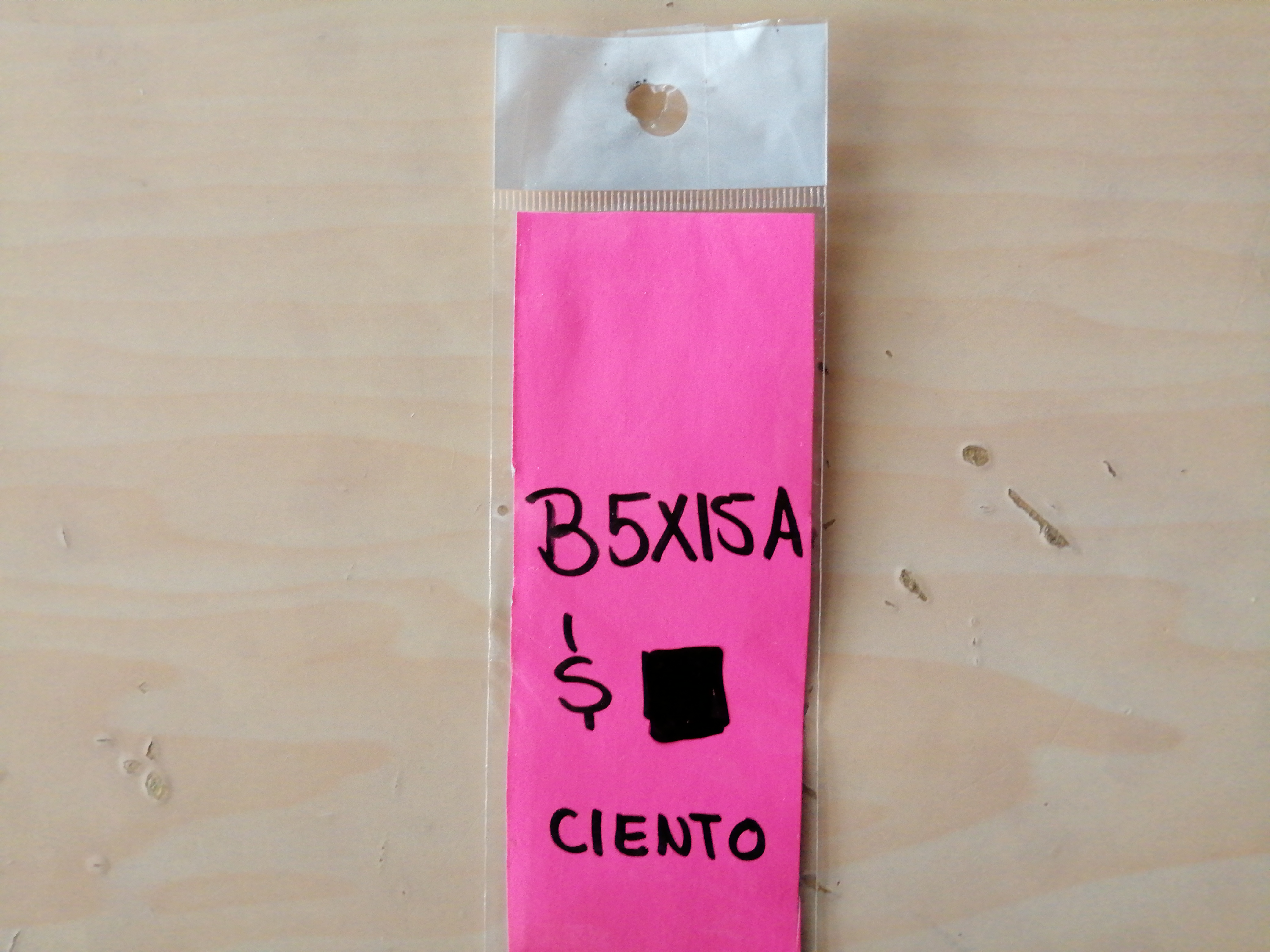 5X15CIENBOLSA DE CELOFAN 5x15 27016