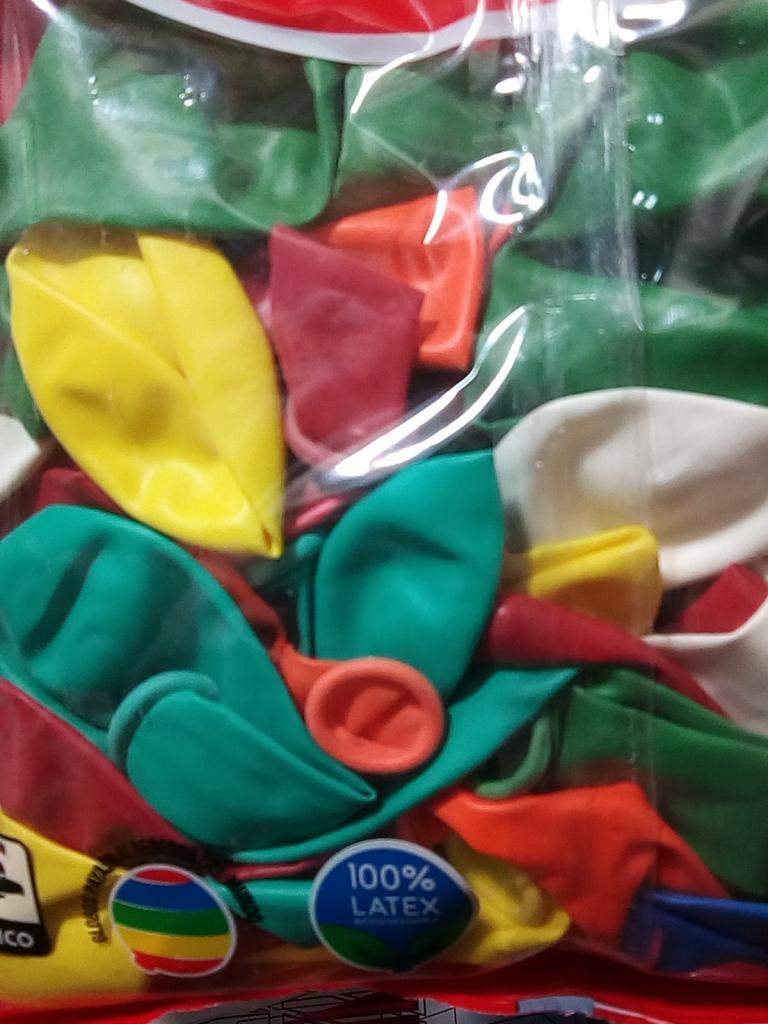BOLSA CON 50 GLOBOS MARCA PAYASO # 7.