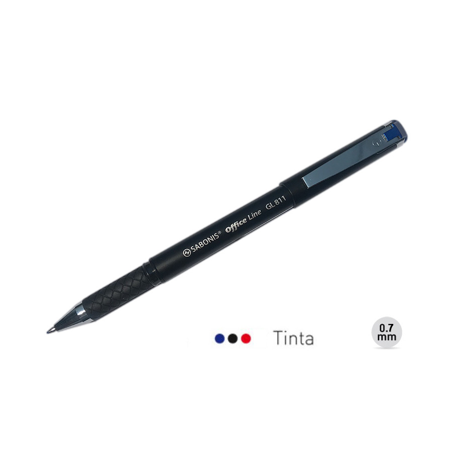 GL811 PLUMA GEL TINTA N, A, R. 0.7 MM CAJA 24 PLUMAS