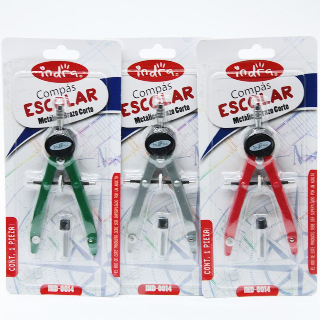 0014 COMPAS CORTO DE METAL CON PUNTILLAS 30008 $21.00