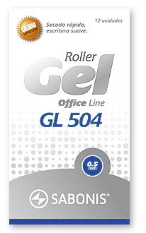 GL504 CAJA 12 PLUMA GEL ROLER TINTA N, A, R.