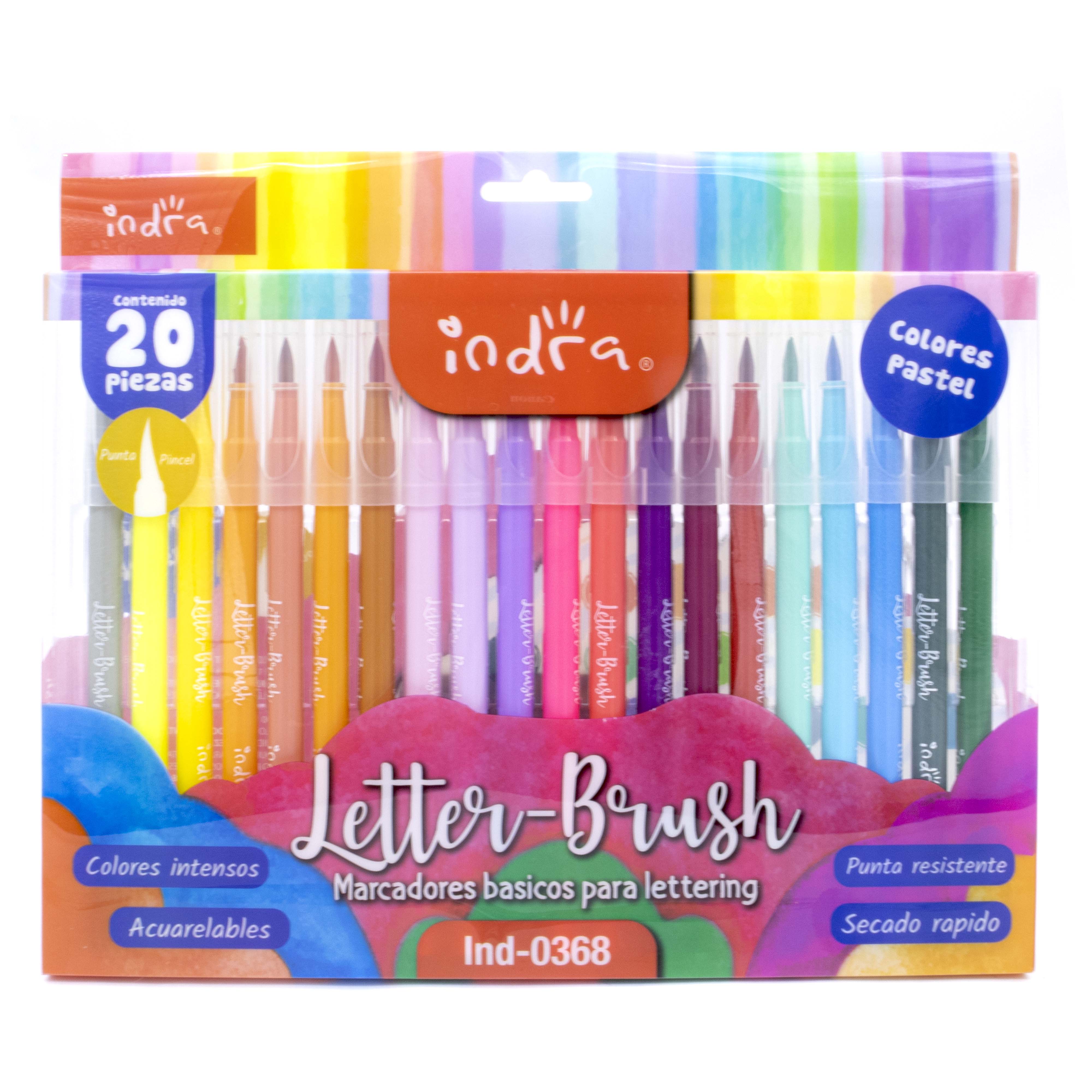 IND0368 LETTER 20BRUSH PASTEL $100.00