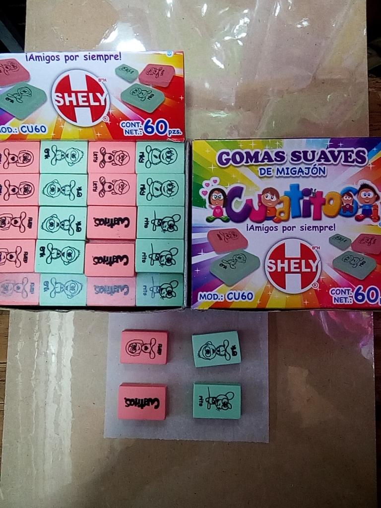 40091 CAJA 60 GOMAS CU60 CUATITOS SHELY