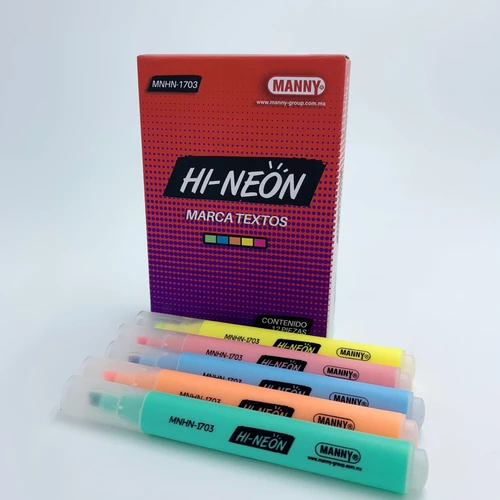 MARCATEXTO HI NEON EN 5 COLORES 26084