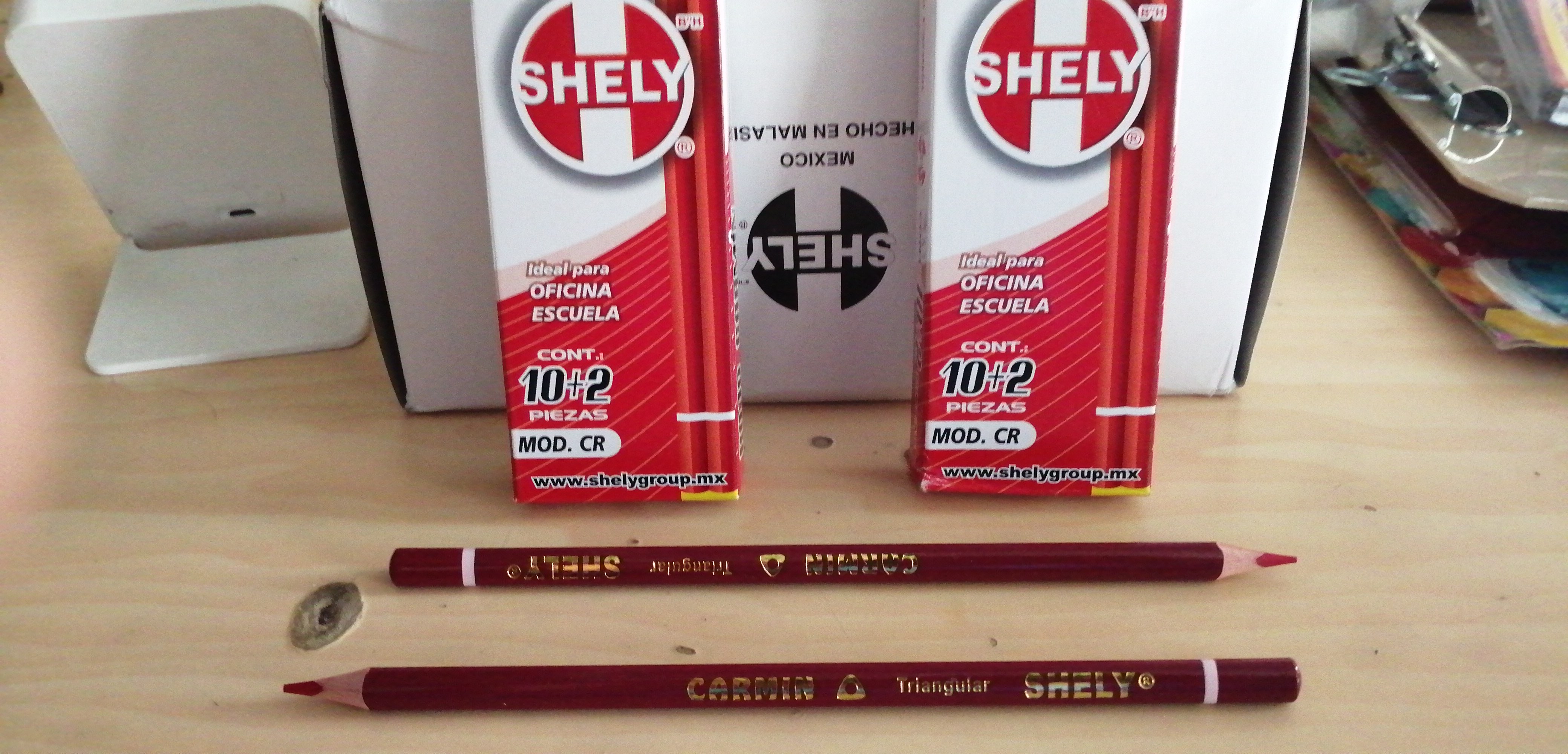 CAJA 10+2 ROJO CARMIN SHELY.