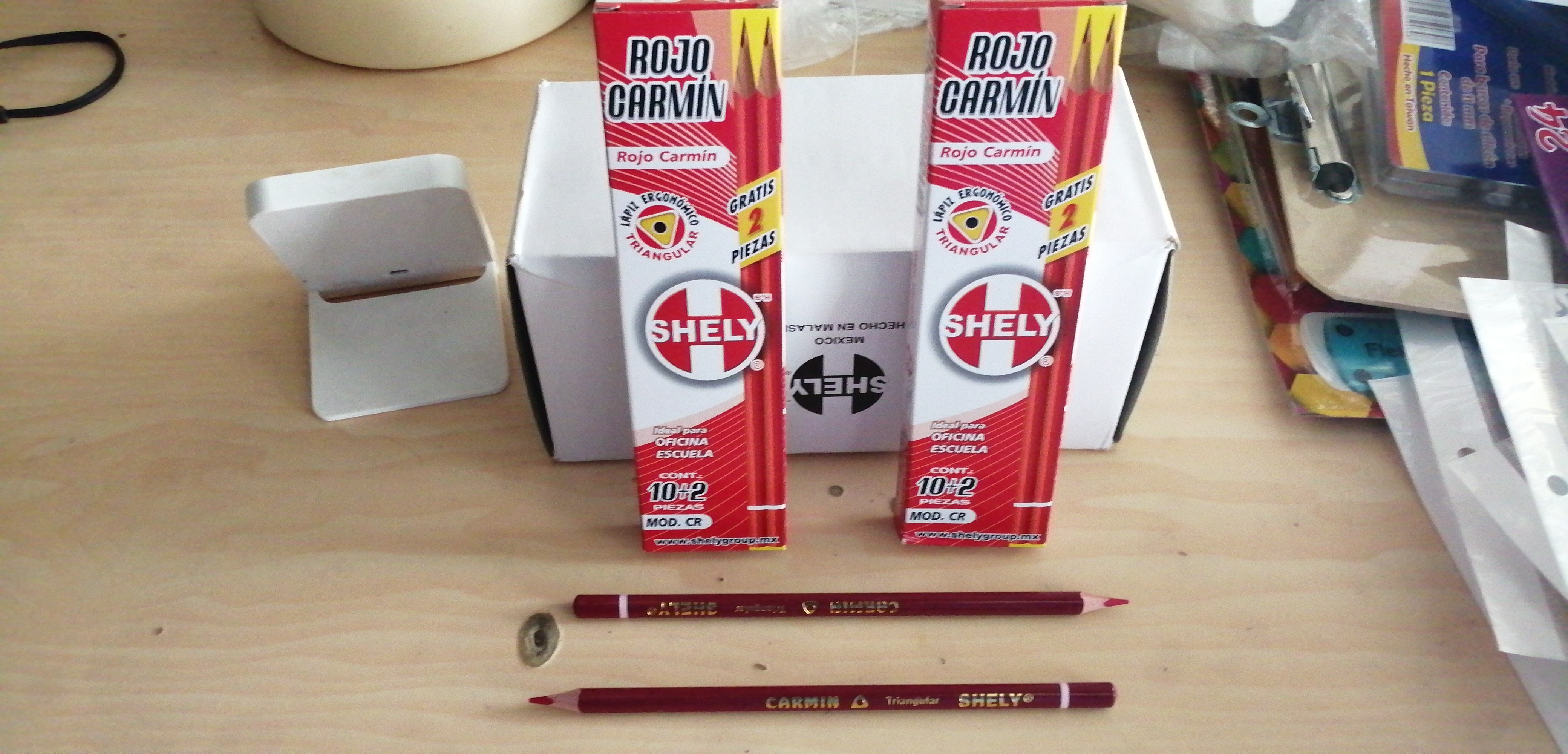 CAJA 10+2 ROJO CARMIN SHELY.