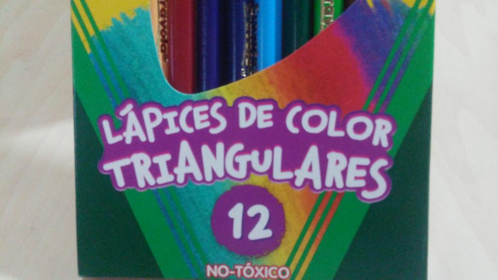 LAPIZ DE COLOR TRIANGULAR CON 12 MARCA CRAYOLA 35021