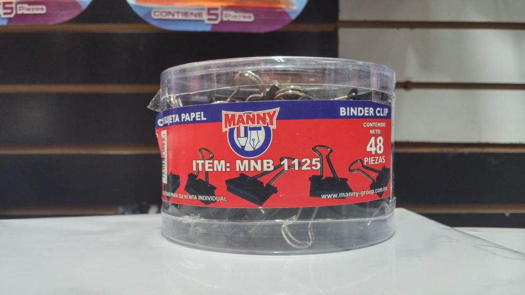 BOTE CON 48 CLIP SUJETA PAPEL 1125 MANY A 53 PESOS CADA BOTE 26014 $53.00