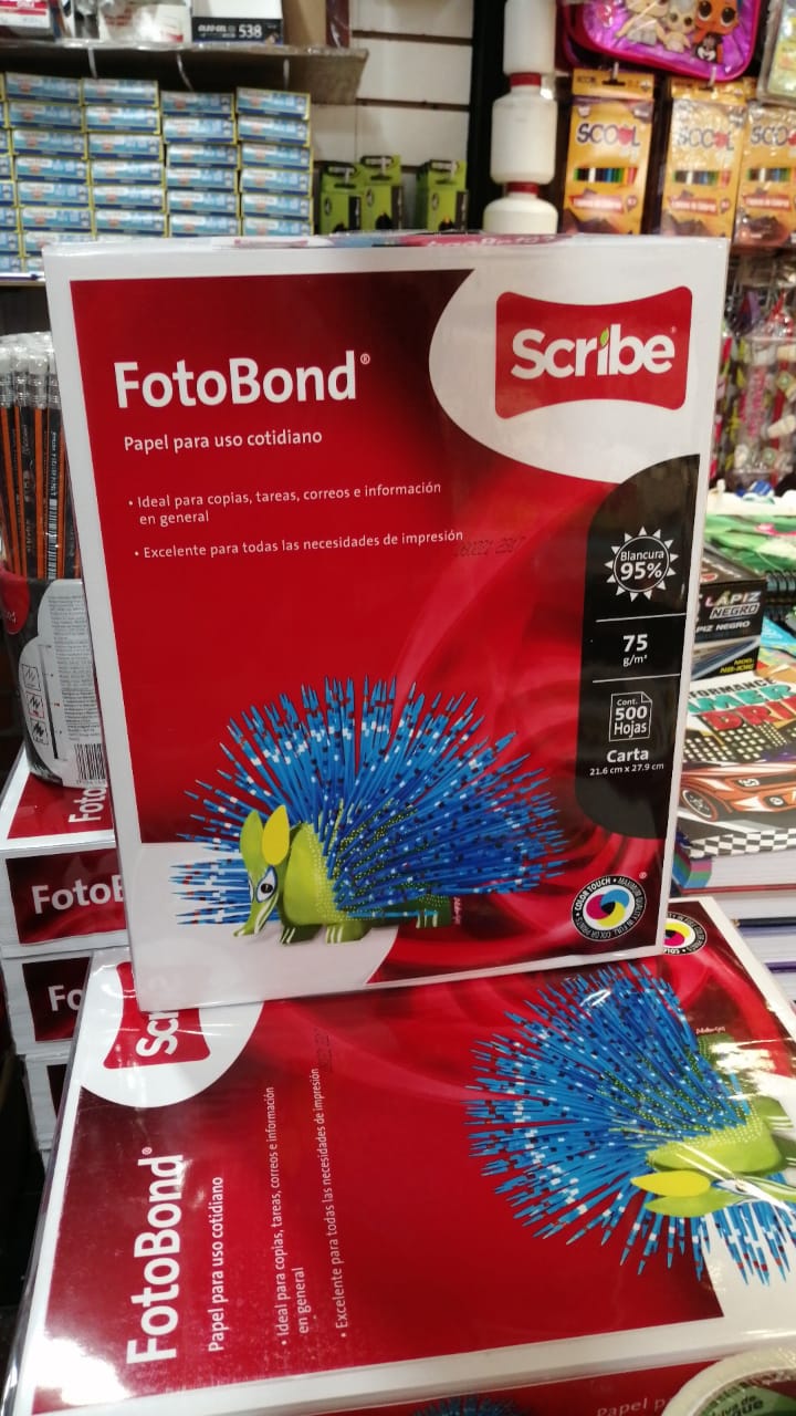 CAJA PAPEL FOTO BOND CON 5000 HOJAS TAMAÑO CARTA.