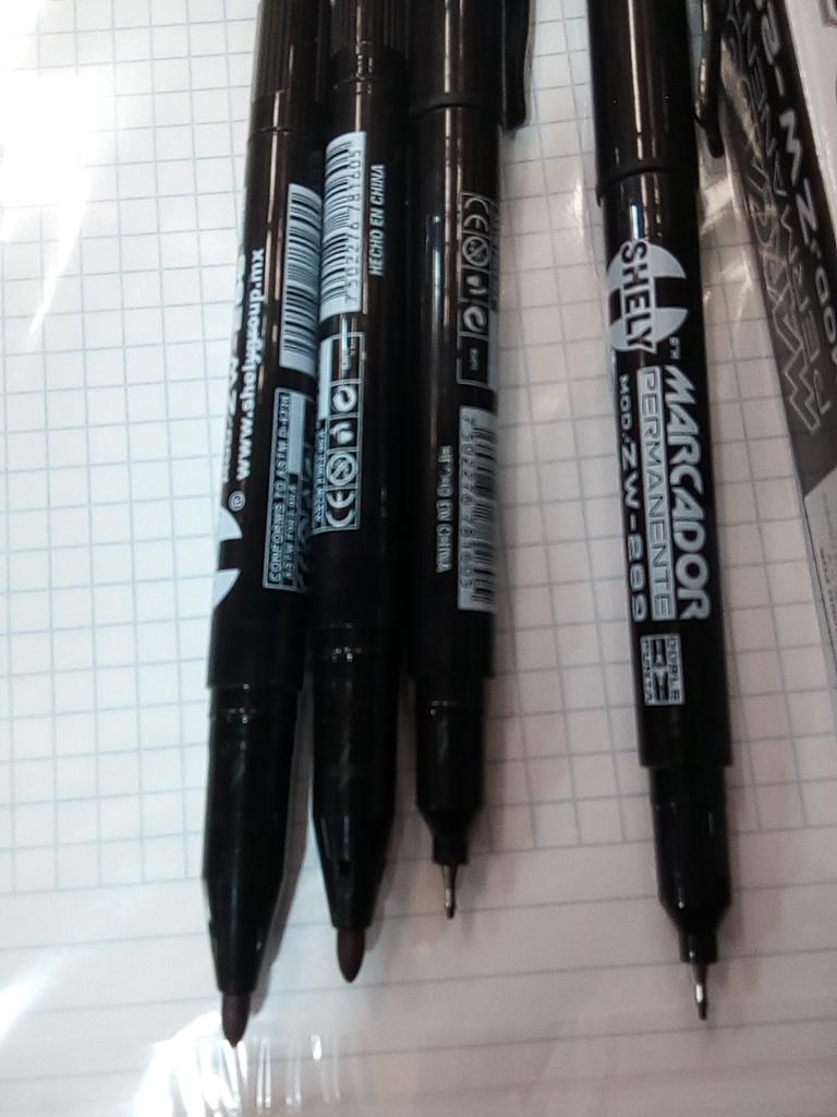 A40100 CAJA 12 MARCADOR PERMANENTE 2 PUNTAS SHELY 40012 $90.00