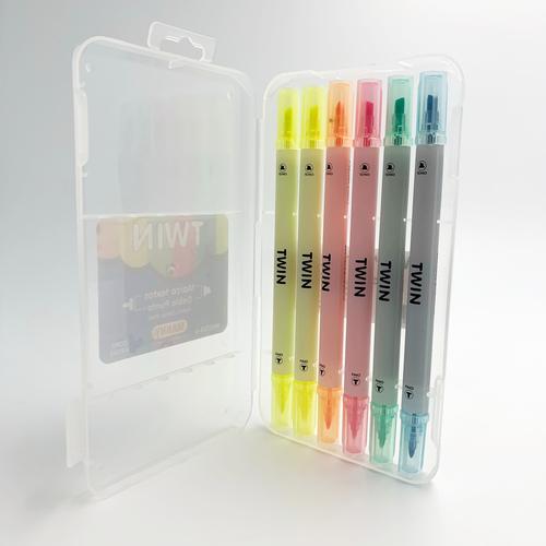 MARCATEXTO MANY DOBLE PUNTA UNA DE CINCEL Y OTRA FINO 26089 