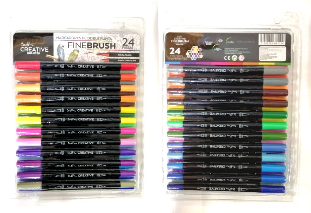 IND0258ROTULADORFINEBRUSH DOBLE PUNTA CREATIVE $180.00