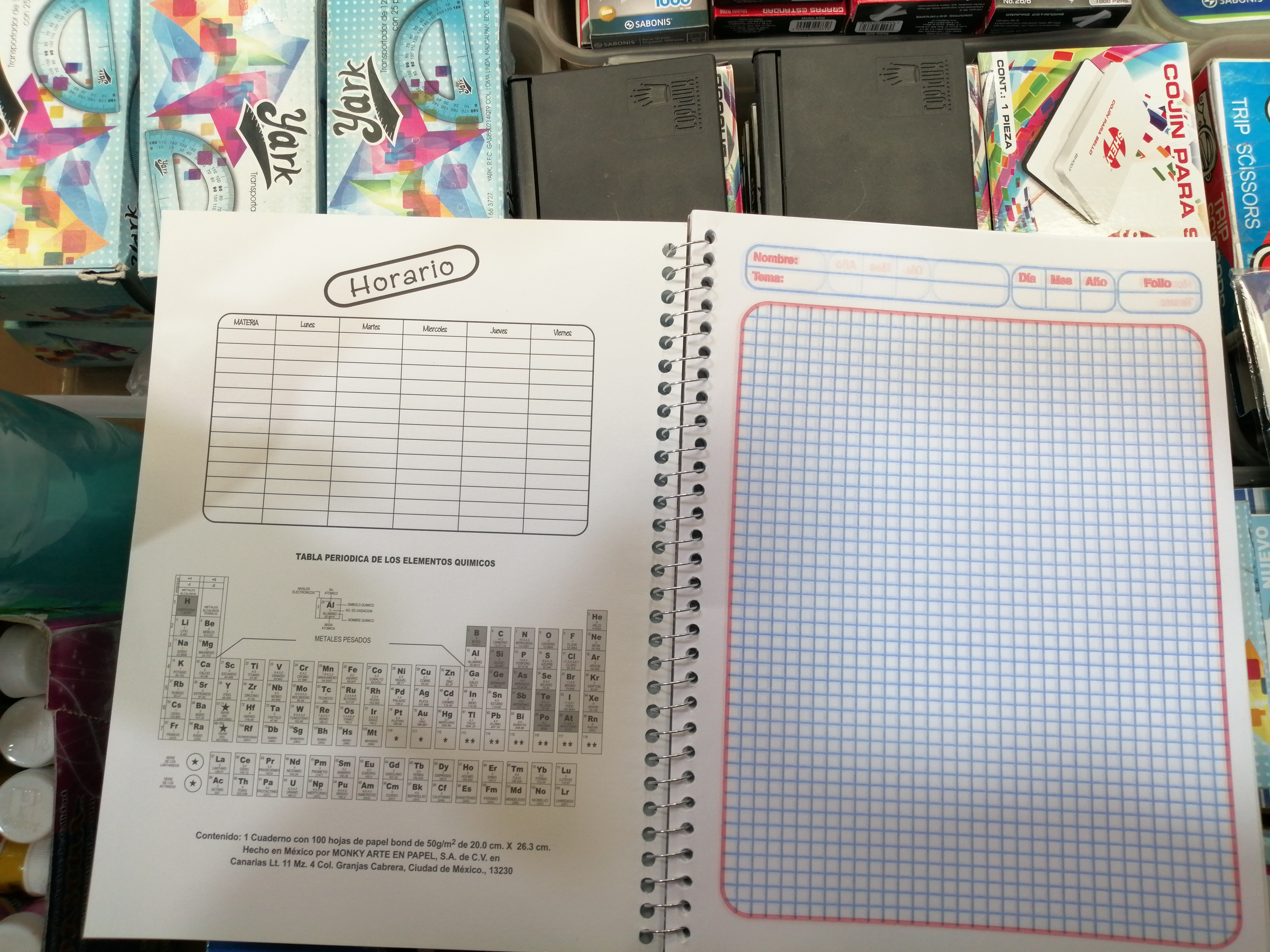 25 CUADERNO PROFESIONAL DE ESPIRAL MARCA MONKY 100 HOJAS.