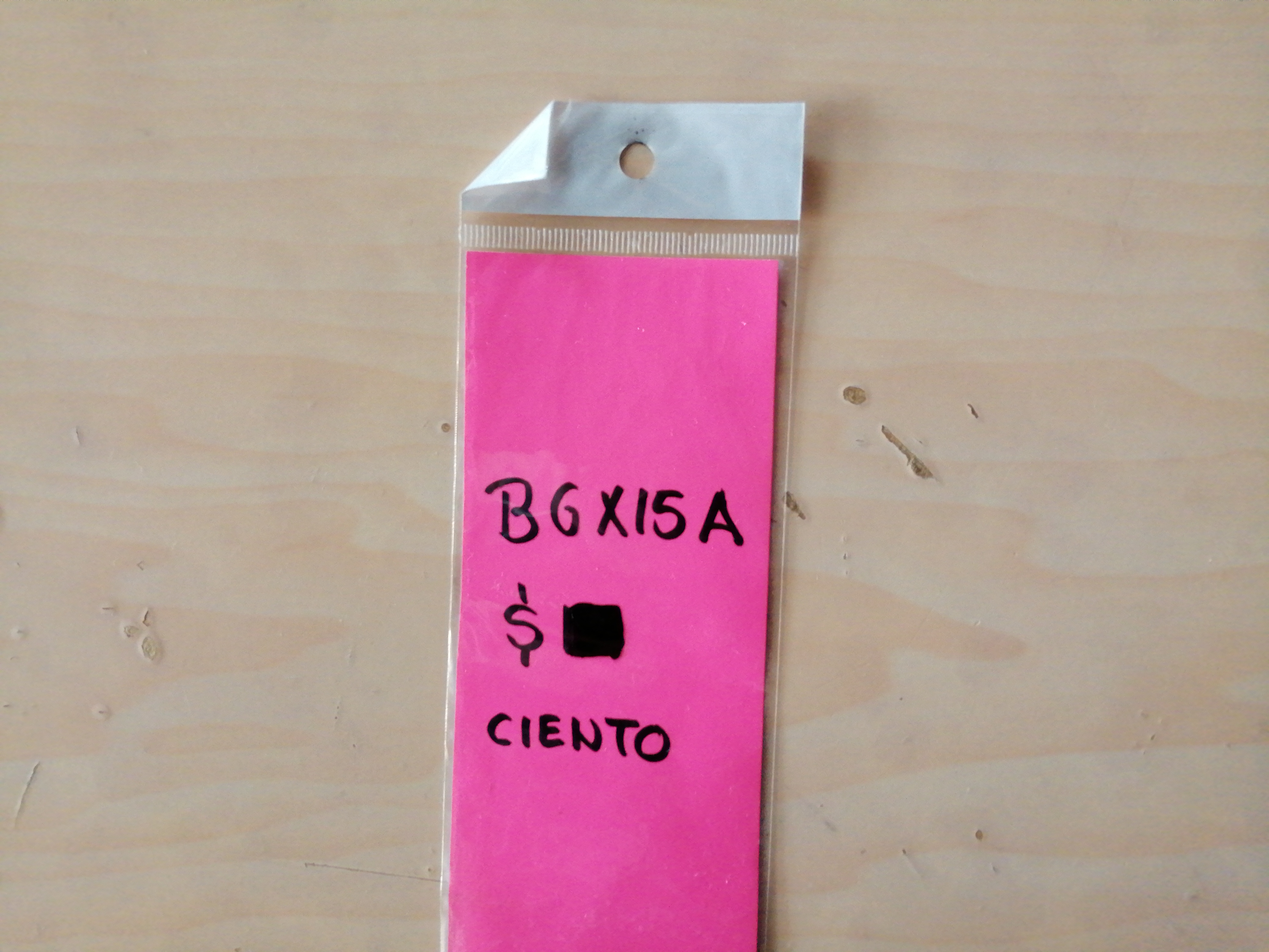 6X15CIENBOLSA DE CELOFAN 6X15 27017