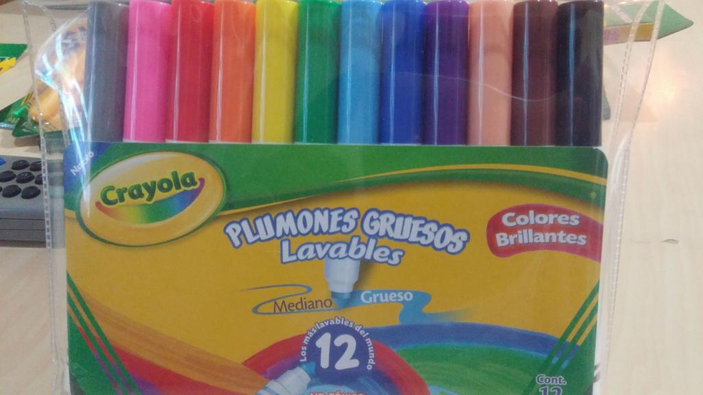 12 PLUMIN GRUESO LAVABLE 35019