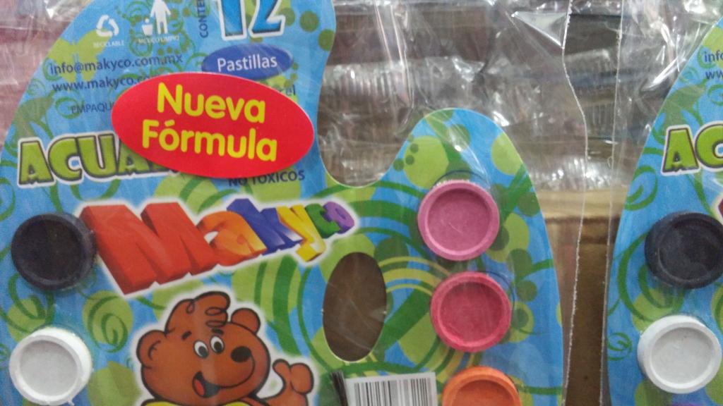 ACUARELAS CON 12 COLORES MAKYCO