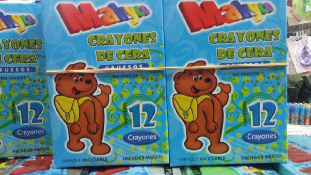 CAJA CON 10 PLASTILINAS DE DIFERENTES COLORES MAKYCO MÍNIMO 10 PIEZAS 38002