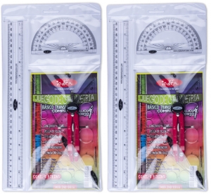 IND0016GEOMETRIA0016 BÁSICO ESTUCHE BLANCO DE PVC IND0016 MÍNIMO 12 PIEZAS 01092 $37.00