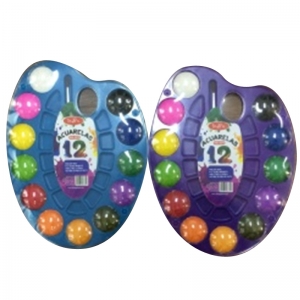 IND0073ACUARELA 12 PASTILLAS 17X23 CMS $50.00