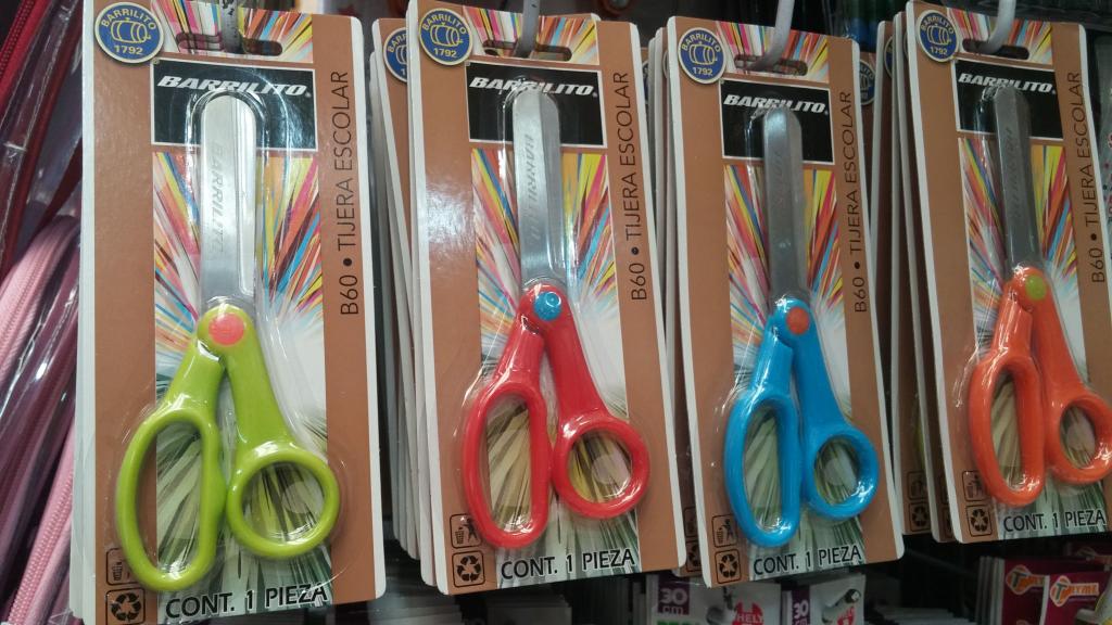 TIJERAS BARRILITO B60 ESCOLAR PUNTA ROMA