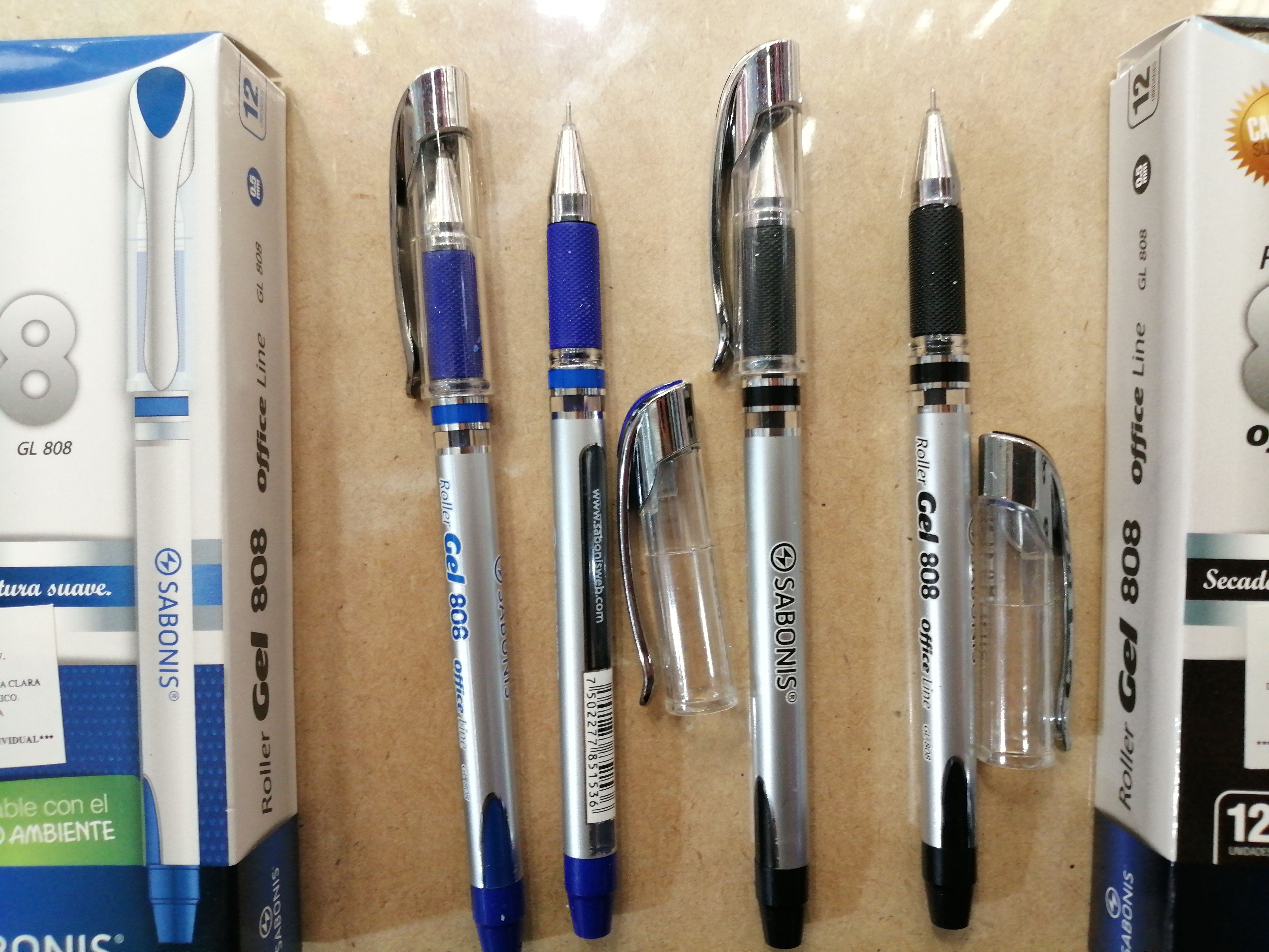 GL808 CAJA 12 PLUMA ROLER GEL 0.5 MM