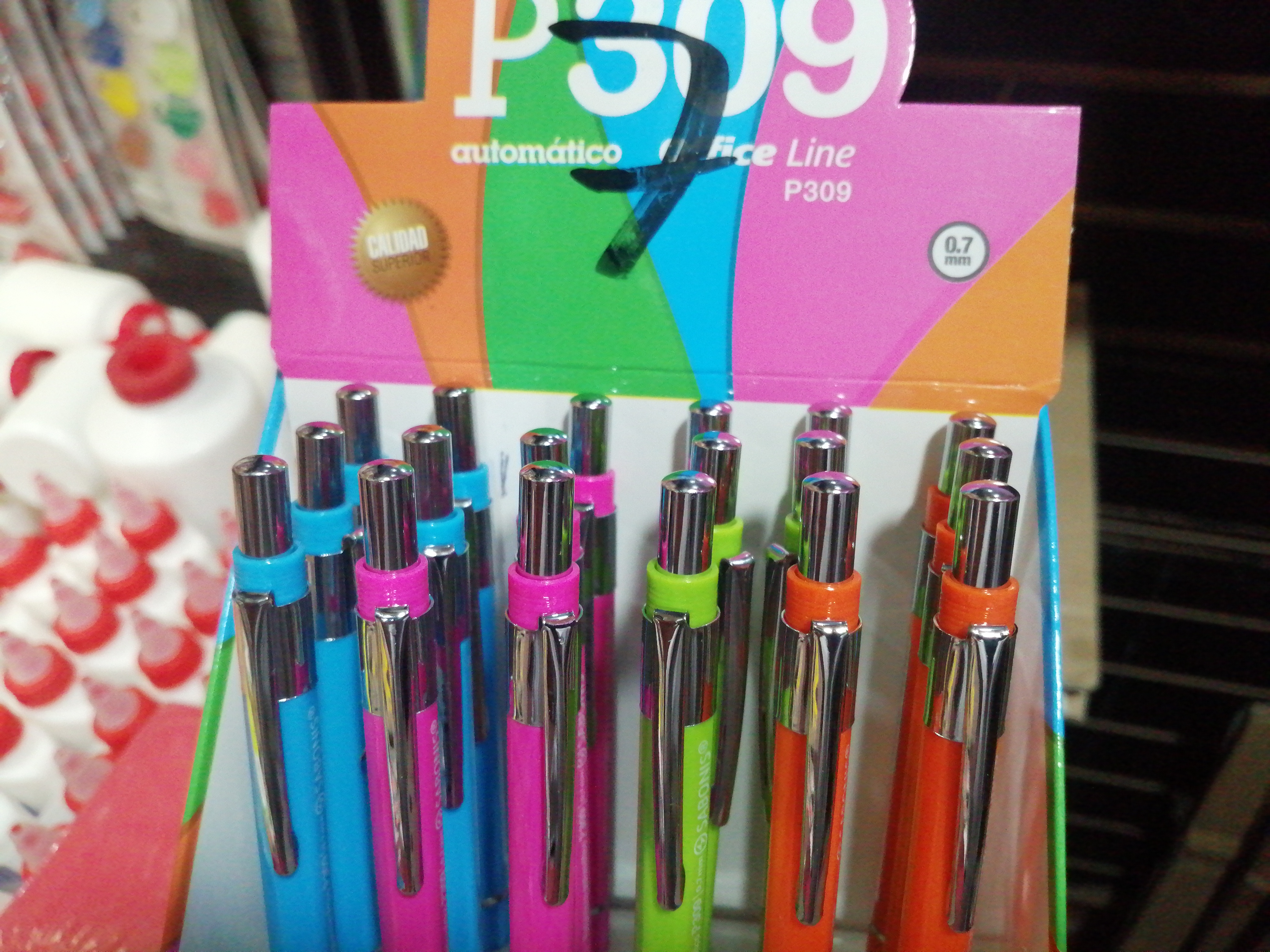 P309 CAJA 24 PORTAMINA LAPICERO EN 0.5 Y 0.7 MM