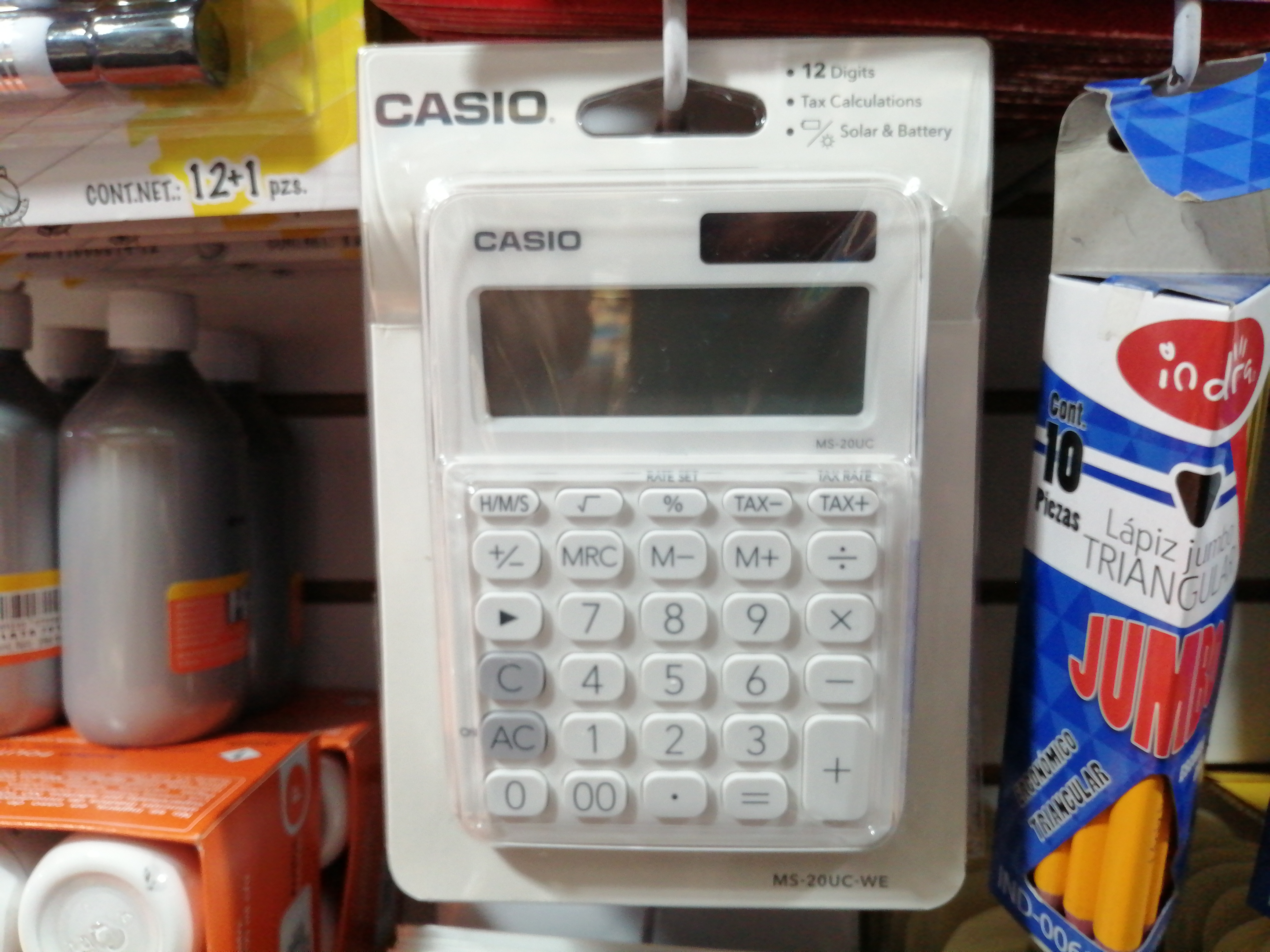 MS20UCWECASIOMS20UCWE CON 12 NUMEROS 02033 $175.