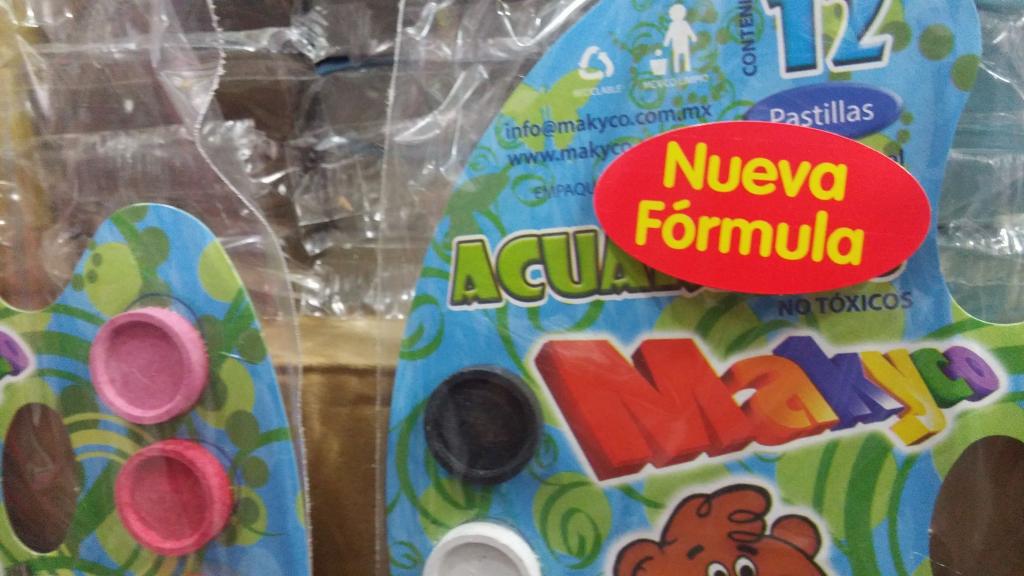 ACUARELAS CON 12 COLORES MAKYCO