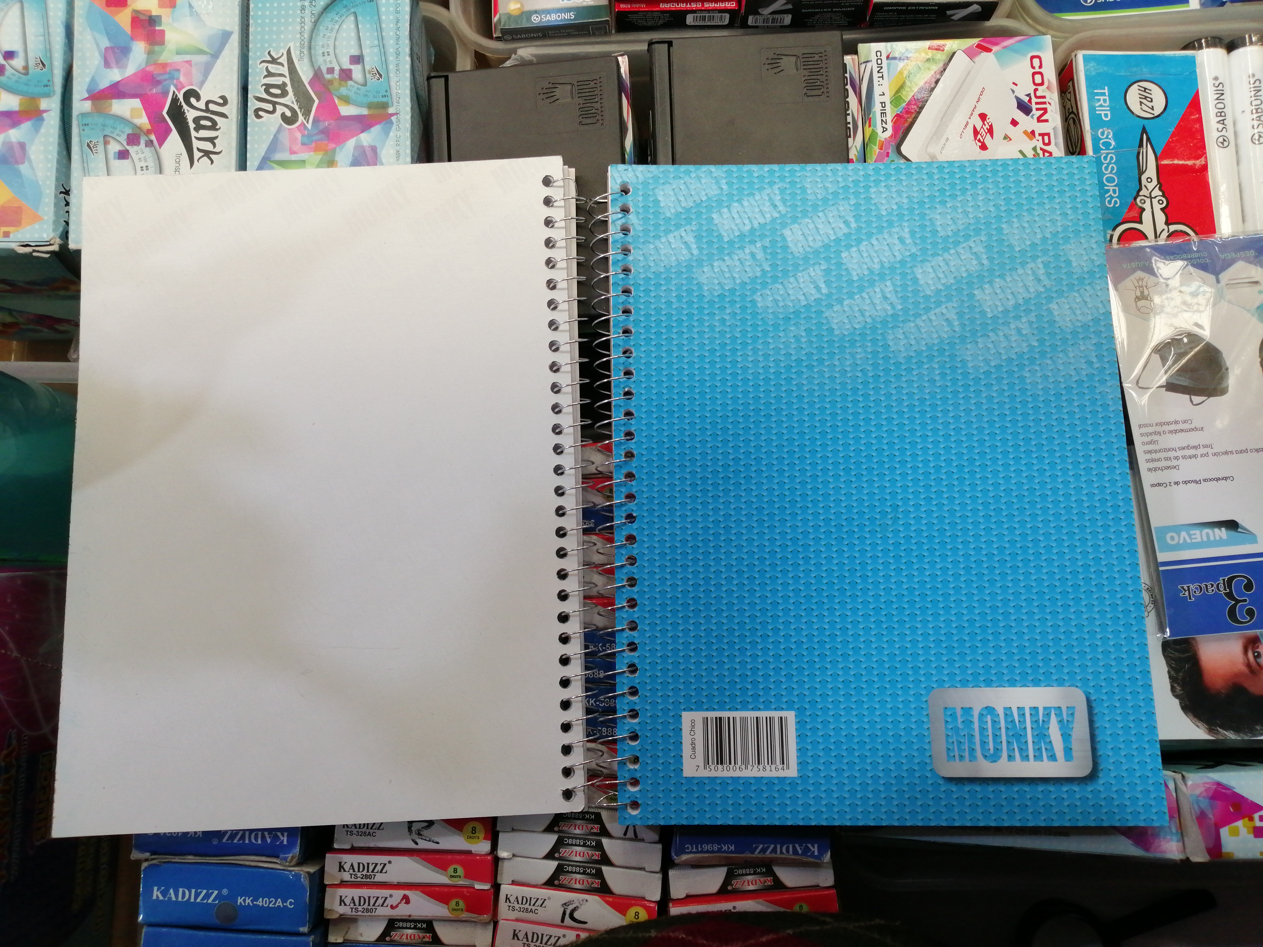 25 CUADERNO PROFESIONAL DE ESPIRAL MARCA MONKY 100 HOJAS.