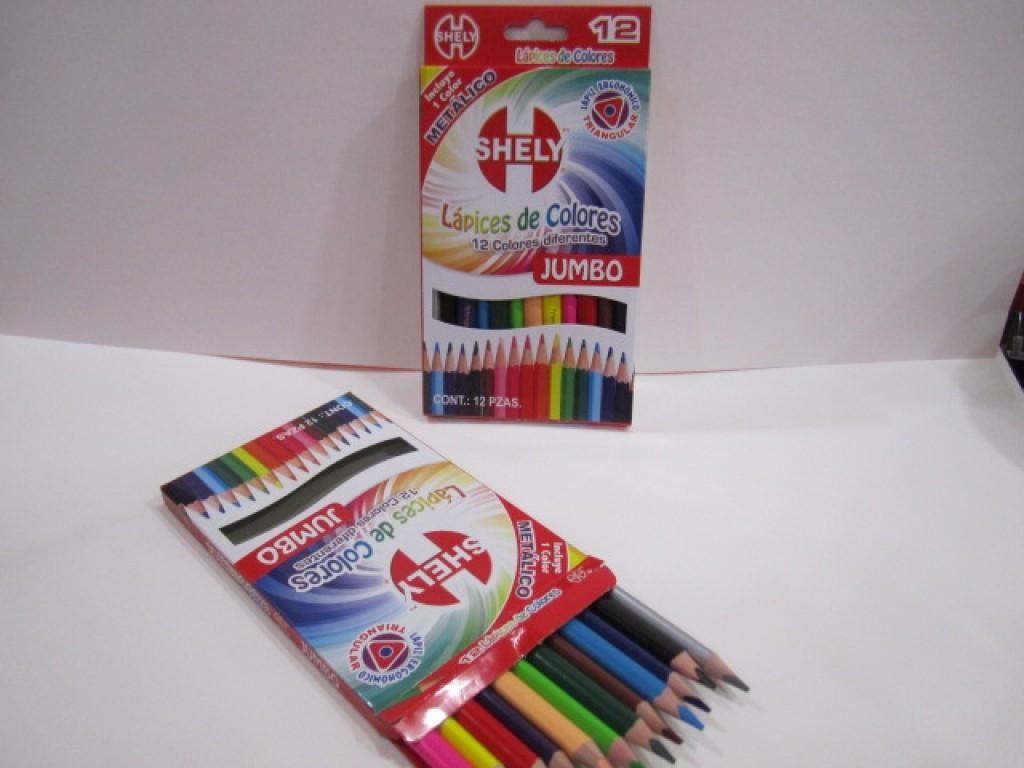 CAJA CON 12 COLORES YUMBO SHELY