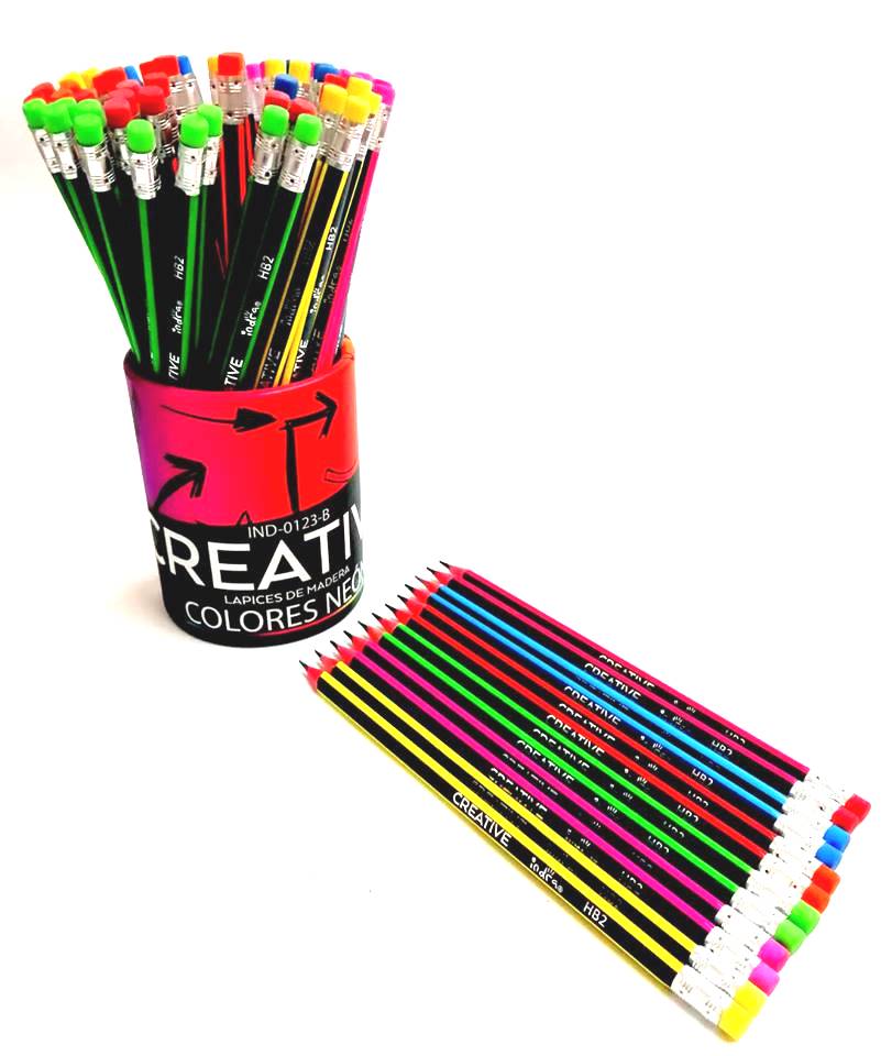 IND0123B72LAPIZMADERA HB2 CREATIVE EN COLORES $200.00 