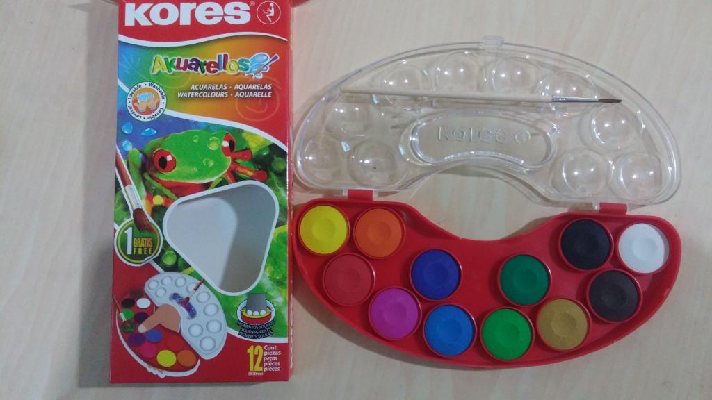 ACUARELA KORES DE 12 COLORES 35027
