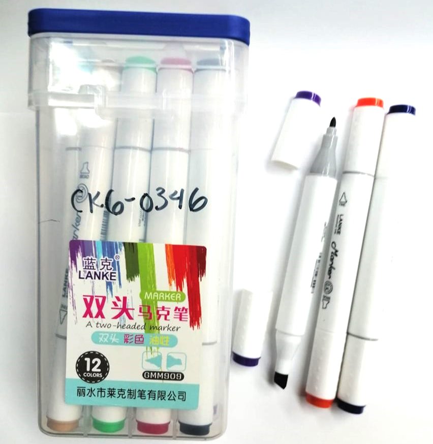 MARCATEXTOS PREMIUM DOBLE PUNTA PREMIUN CK6-0346 MÍNIMO 12 PIEZAS 03020 $6.50