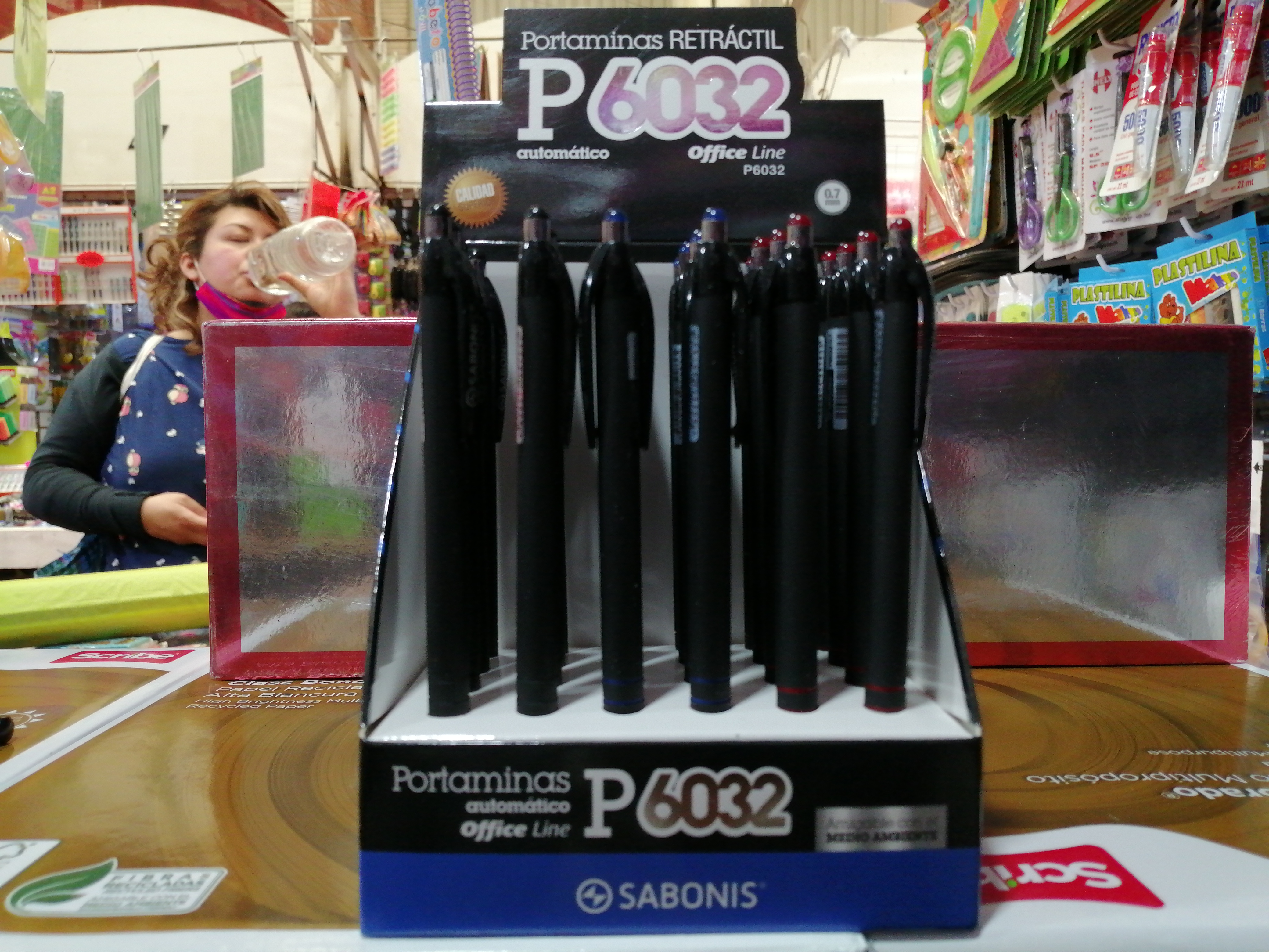 P6032 CAJA 24 PORRTAMINA LAPICERO 0.5 MM Y 0.7 MM