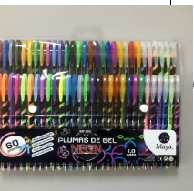 SET 60 PLUMA GEL MAY 0053 MÍNIMO 10 PAQUETES 60006 $140.00