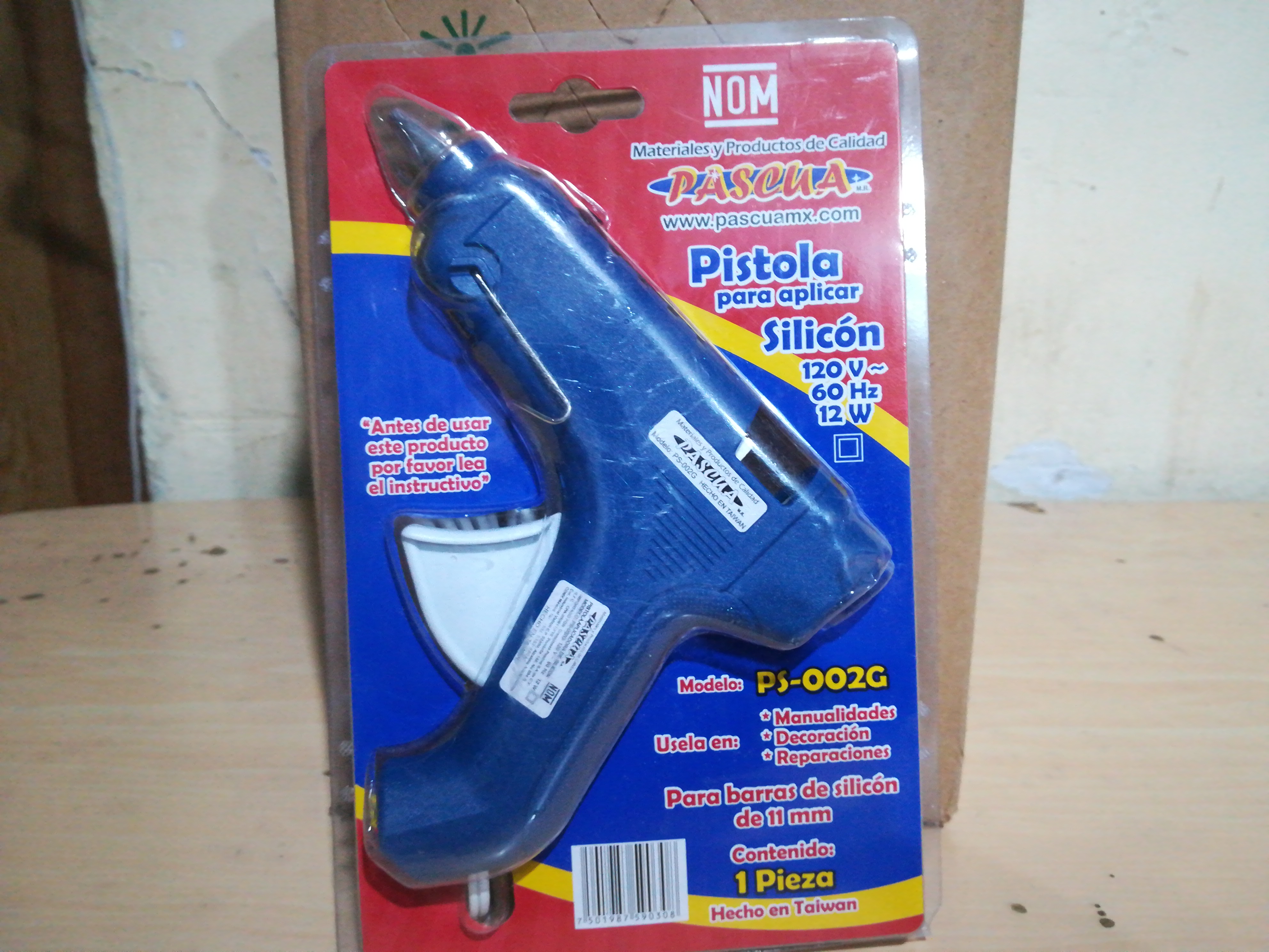 PISTOLA GRANDE PARA SILICÓN GRUESO PISTOLA MARCA PASCUA.