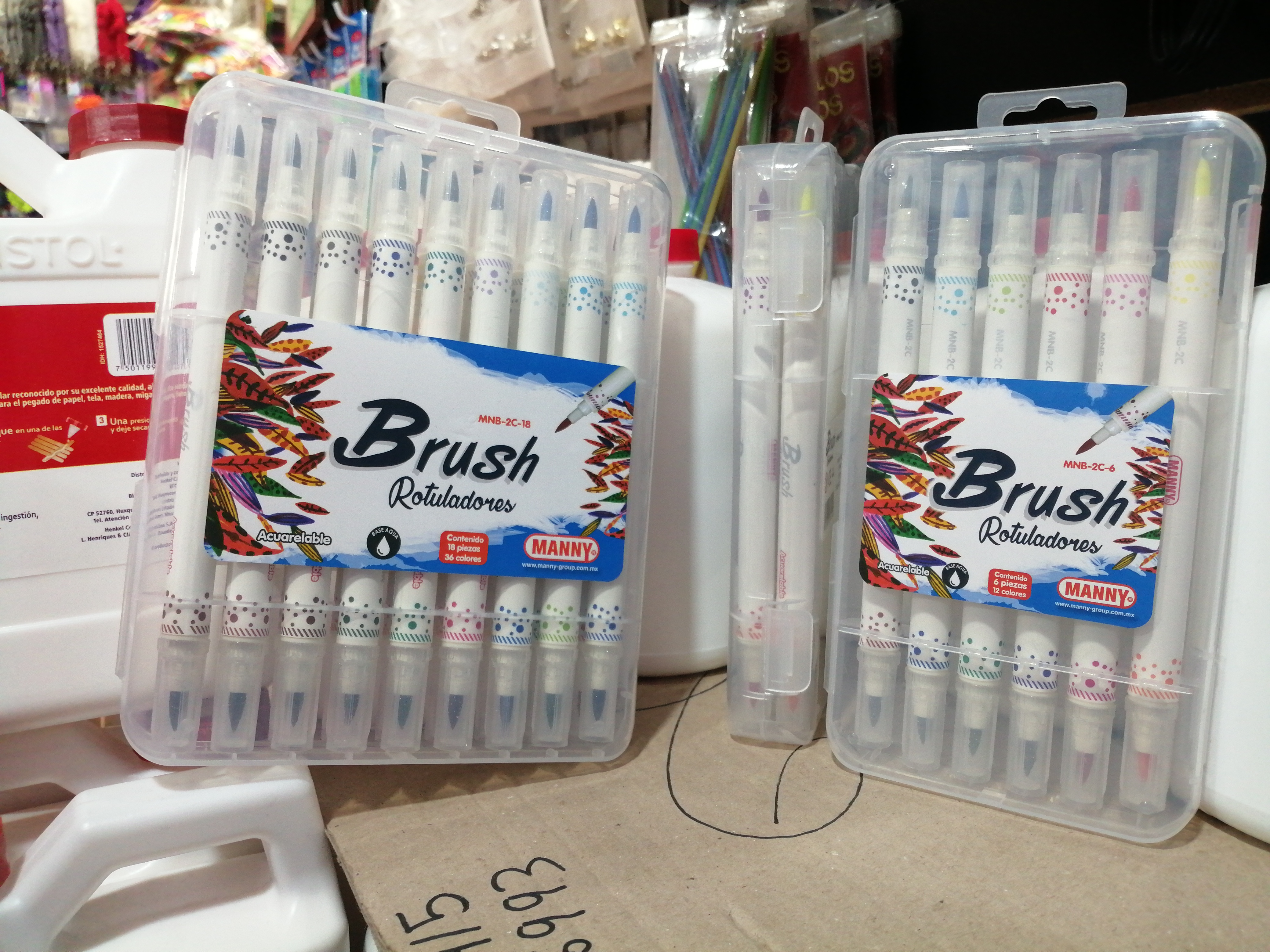 ROTULADOR BRUSH DOBLE PUNTA 36 COLORES 26083 S168.