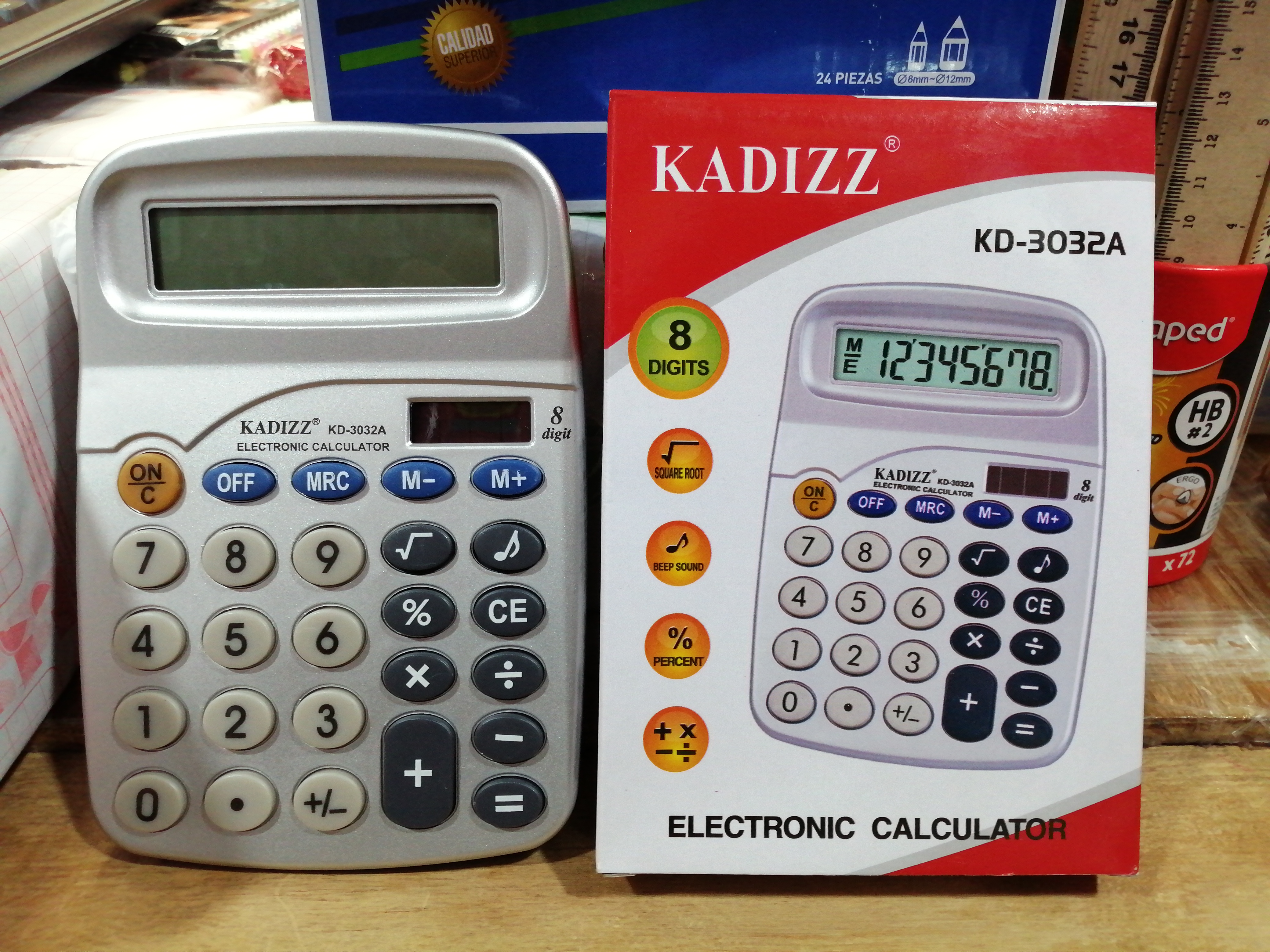 KD3032ACALCULADOR KADIZZ 8 NUMEROS KD3032A 02027 $45.