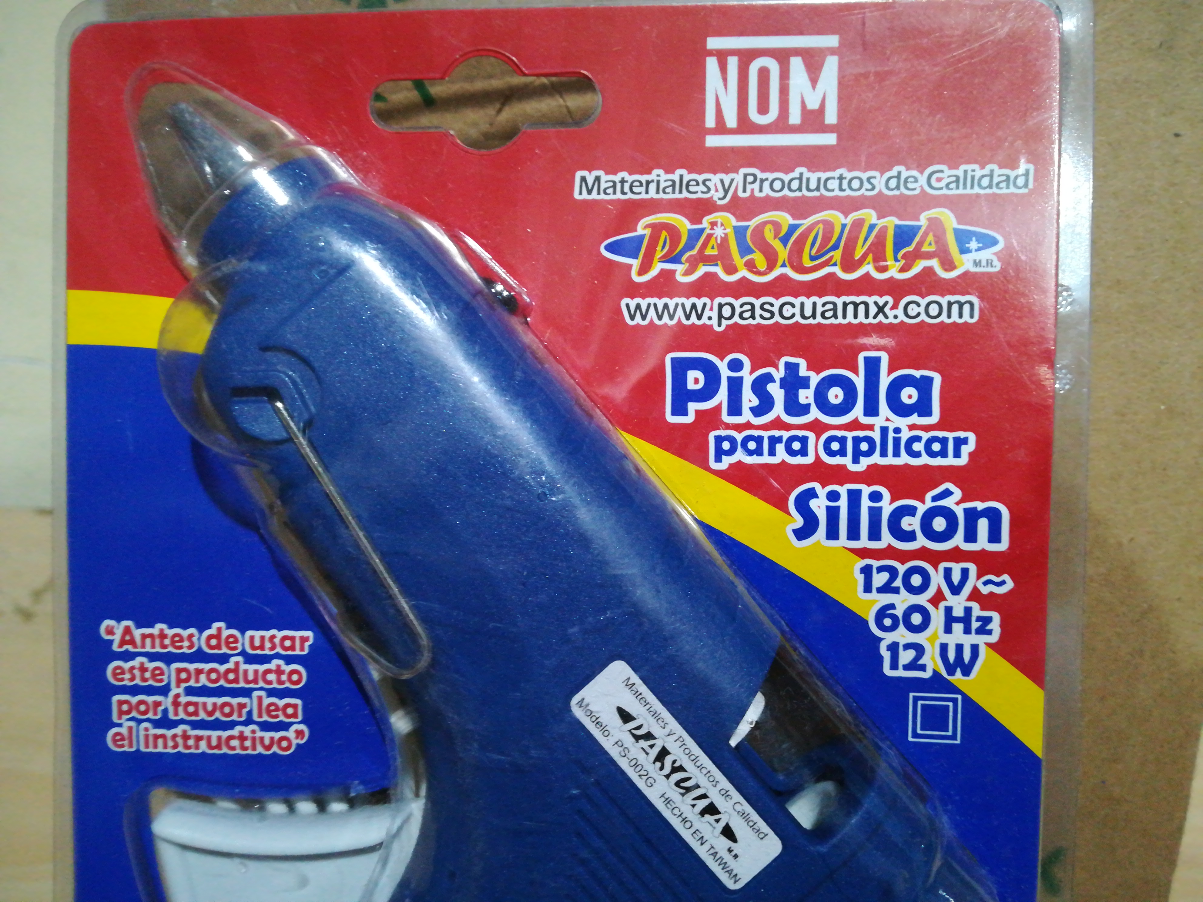 PISTOLA GRANDE PARA SILICÓN GRUESO PISTOLA MARCA PASCUA.